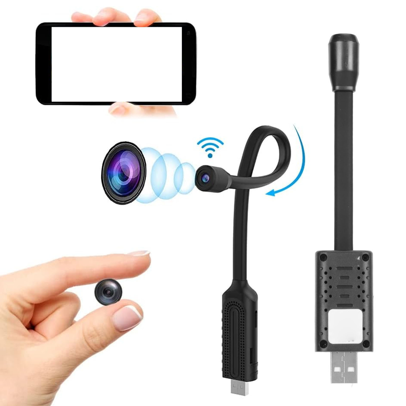 Home Security Monitoring System - USB Mini WiFi kablosuz kamera Mini