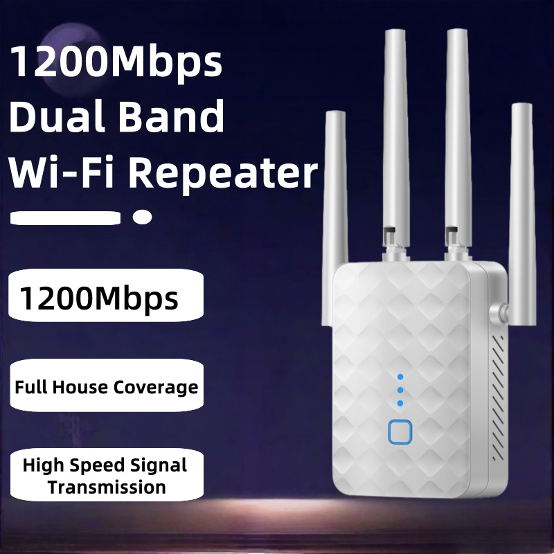 Home Security Network - 1200 Mbps Dual Band WiFi Tekrarlayıcı