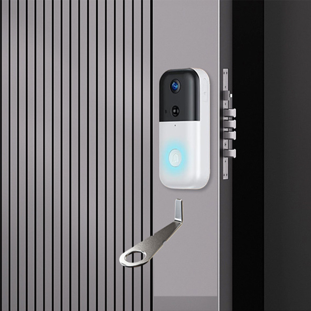 Home Security Camera Installation - Gümüş Görüntülü Kapı Zili Anahtarı Halka