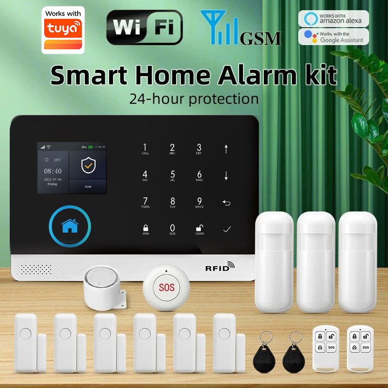 Sim Gsm Alarm - PGST WIFI GSM Akıllı Ev Güvenlik