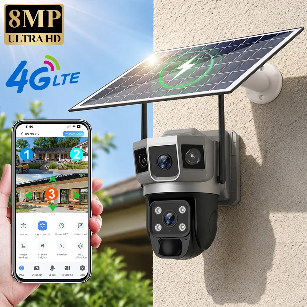 Home Security For Windows - V380 4K 3 ekranlı 4G Kamera