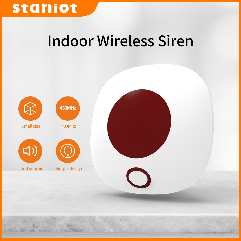 Sim Gsm Alarm - Staniot kapalı kablosuz Siren 433Mhz hırsız