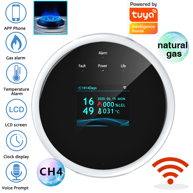 Home Security Network - 2.4G WiFi Gaz Alarm Sensörü Yanıcı