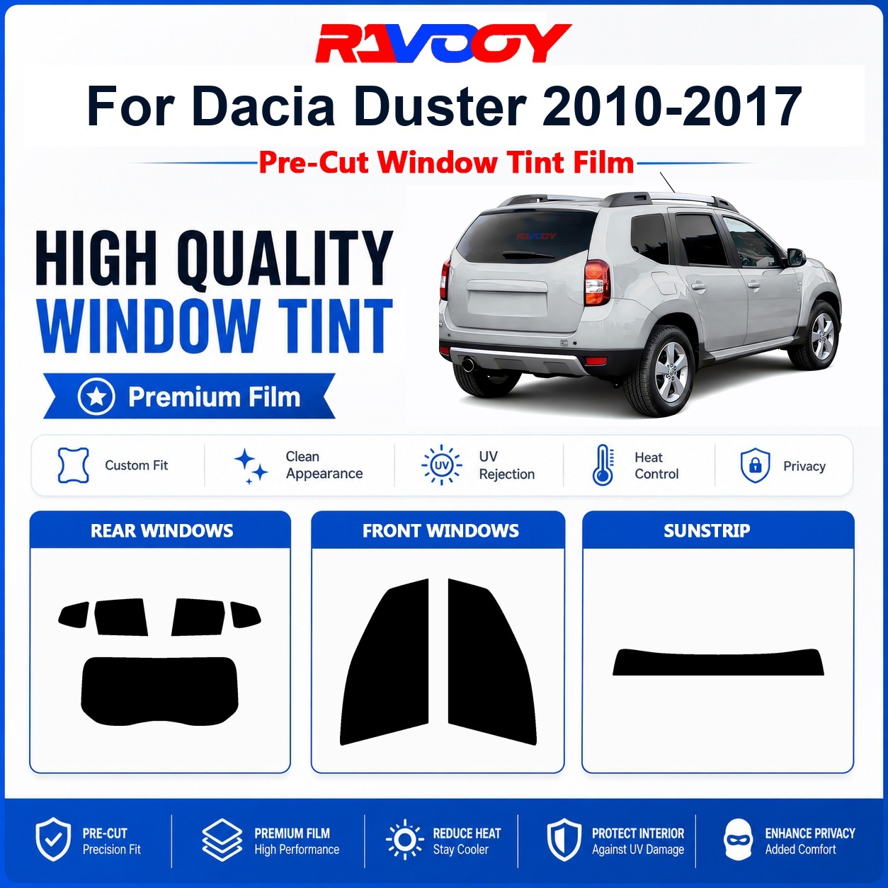 Home Security For Windows - Dacia Duster 2010-2017 Ön ve Arka