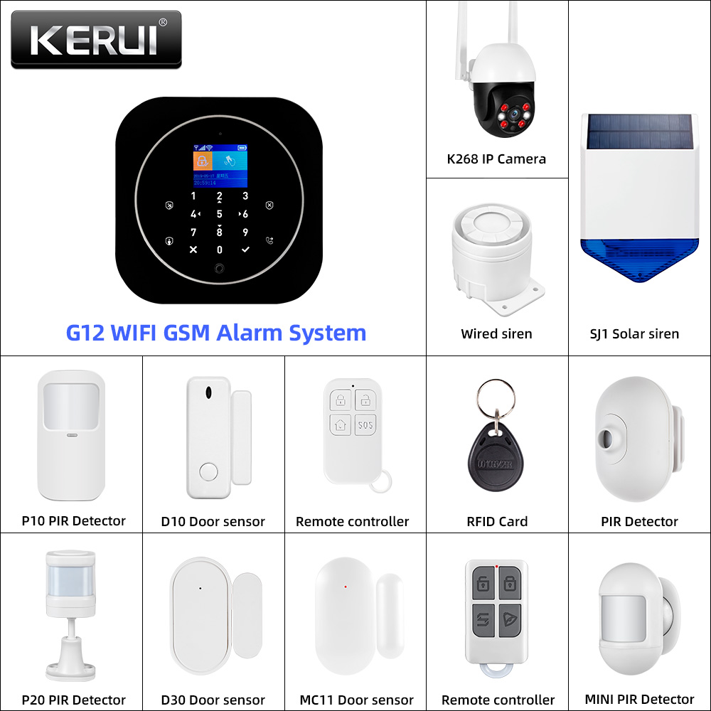 KERUI G12 2G Wifi Kablosuz Ev  - Sim Gsm Alarm incelemesi ve fiyatı