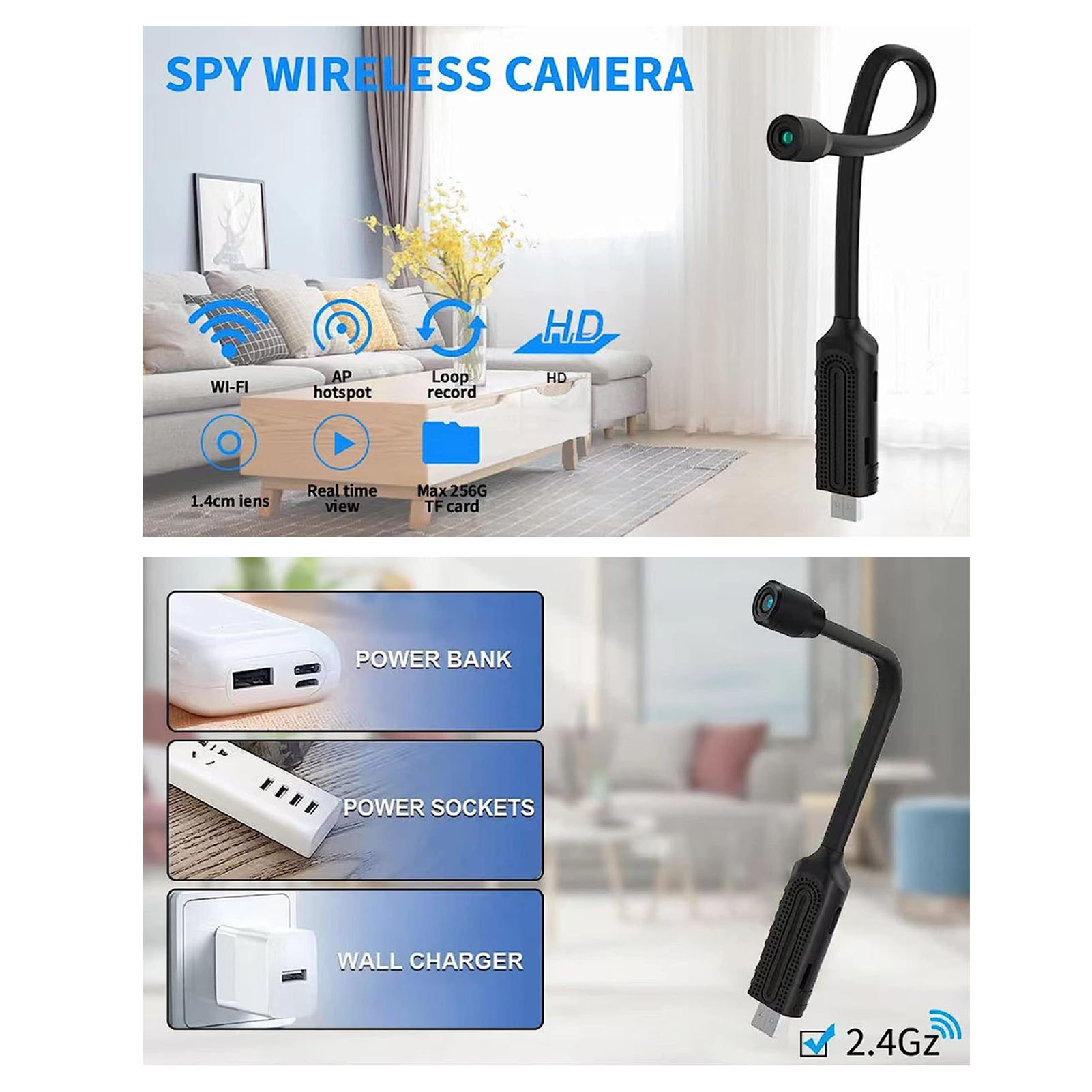 USB Mini WiFi kablosuz kamera  - Home Security Monitoring System incelemesi ve fiyatı