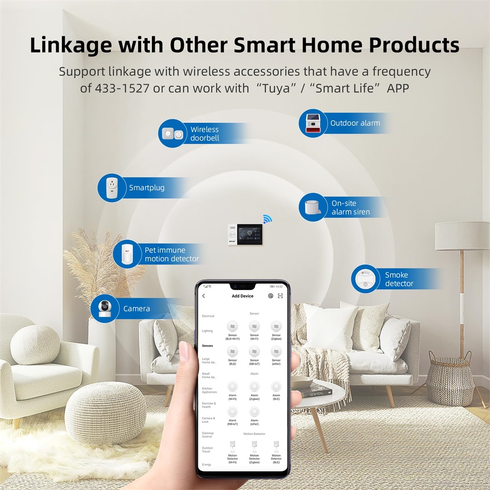 2.4G WIFI Akıllı GSM Alarm Sis - Sim Gsm Alarm incelemesi ve fiyatı