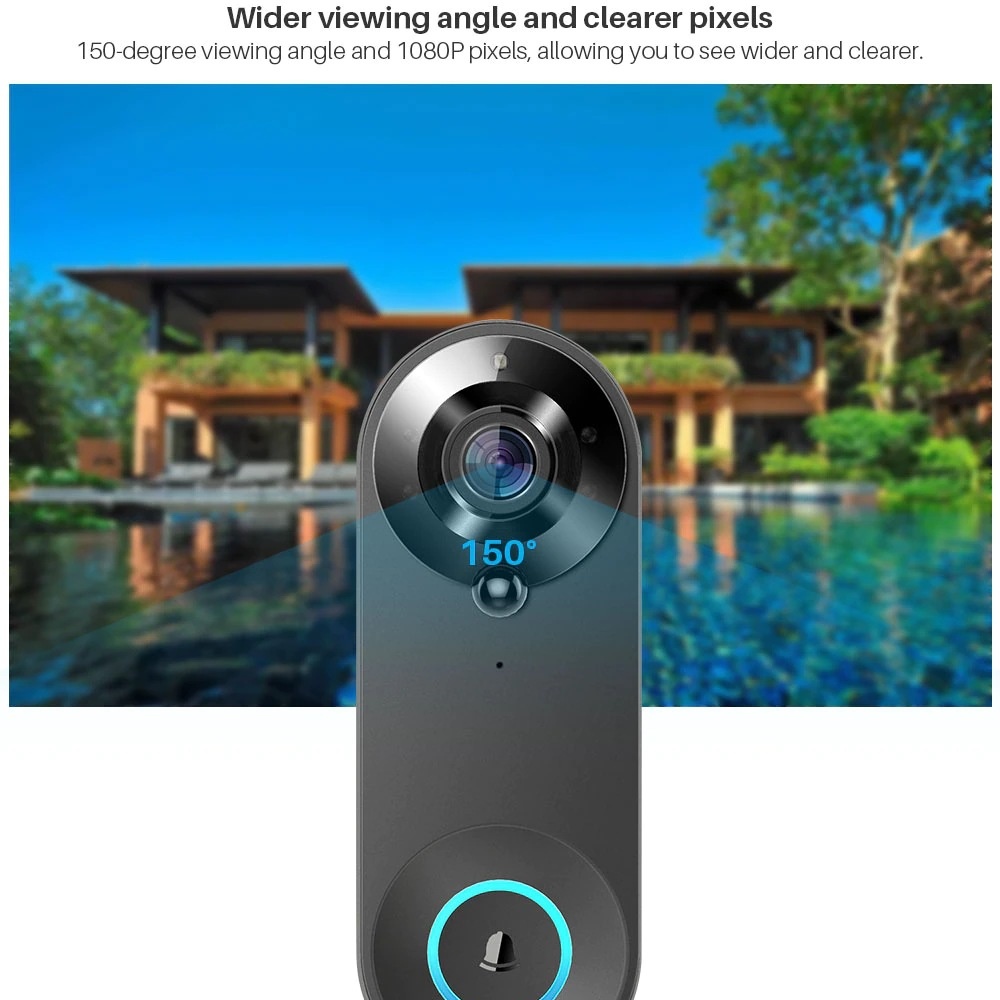 Tuya 1080P kablosuz WIFI kapı  - Home Security Camera Installation incelemesi ve fiyatı