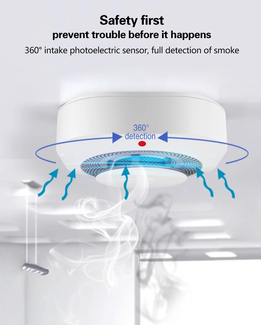 Tuya Zigbee WiFi Akıllı Duman  - Home Security Monitoring System incelemesi ve fiyatı