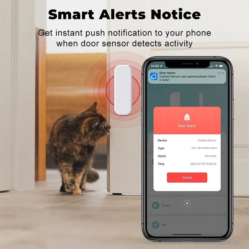 Tuya WiFi Akıllı Kapı Pencere  - Sim Gsm Alarm incelemesi ve fiyatı