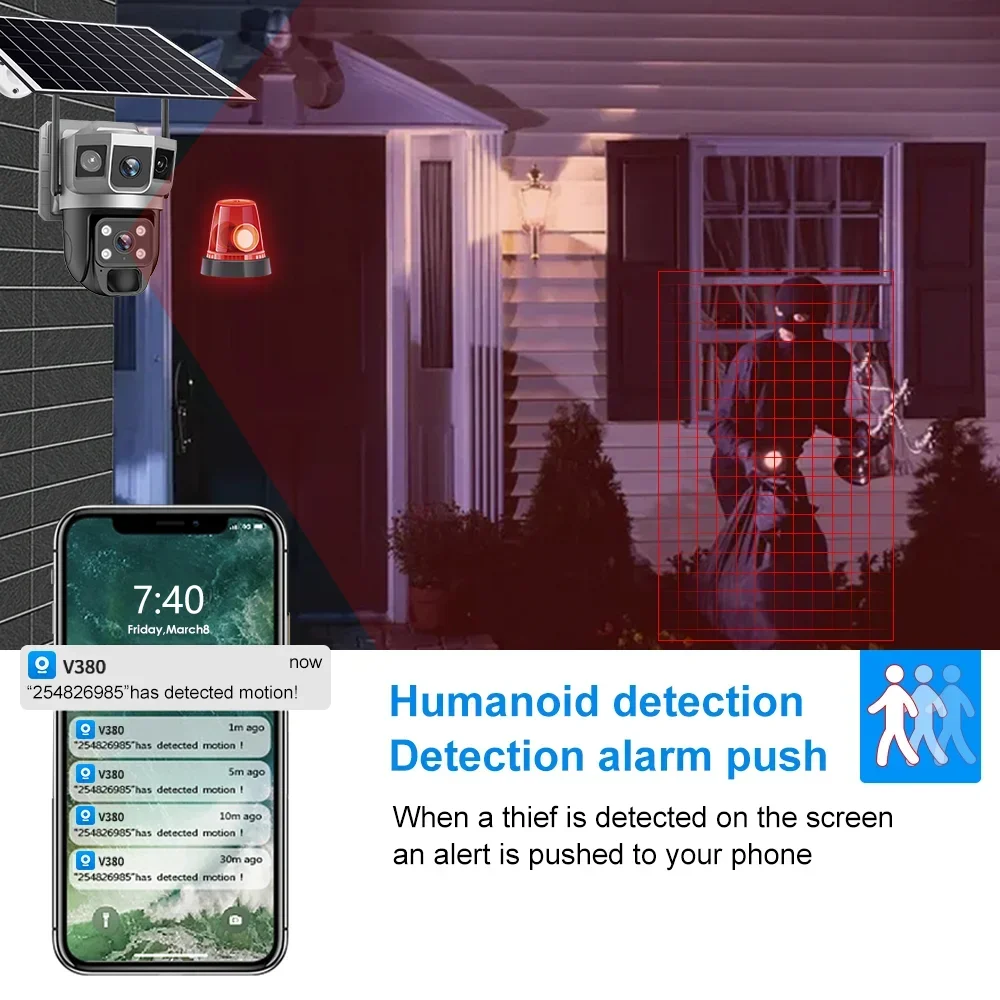 V380 4K 3 ekranlı 4G Kamera Gü - Home Security For Windows incelemesi ve fiyatı