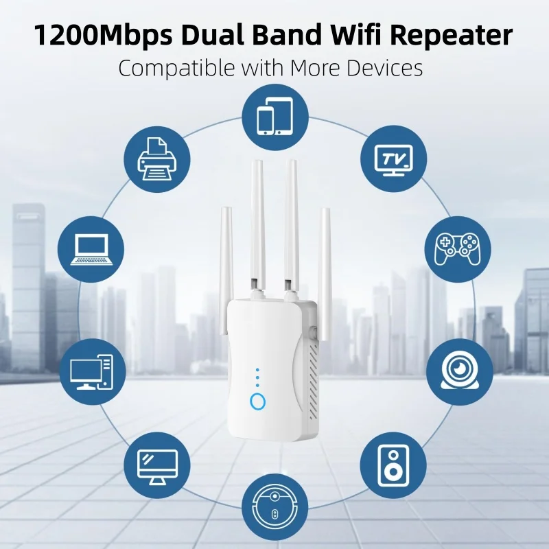 1200Mbps Çift Bantlı WiFi Tekr - Home Security Network incelemesi ve fiyatı