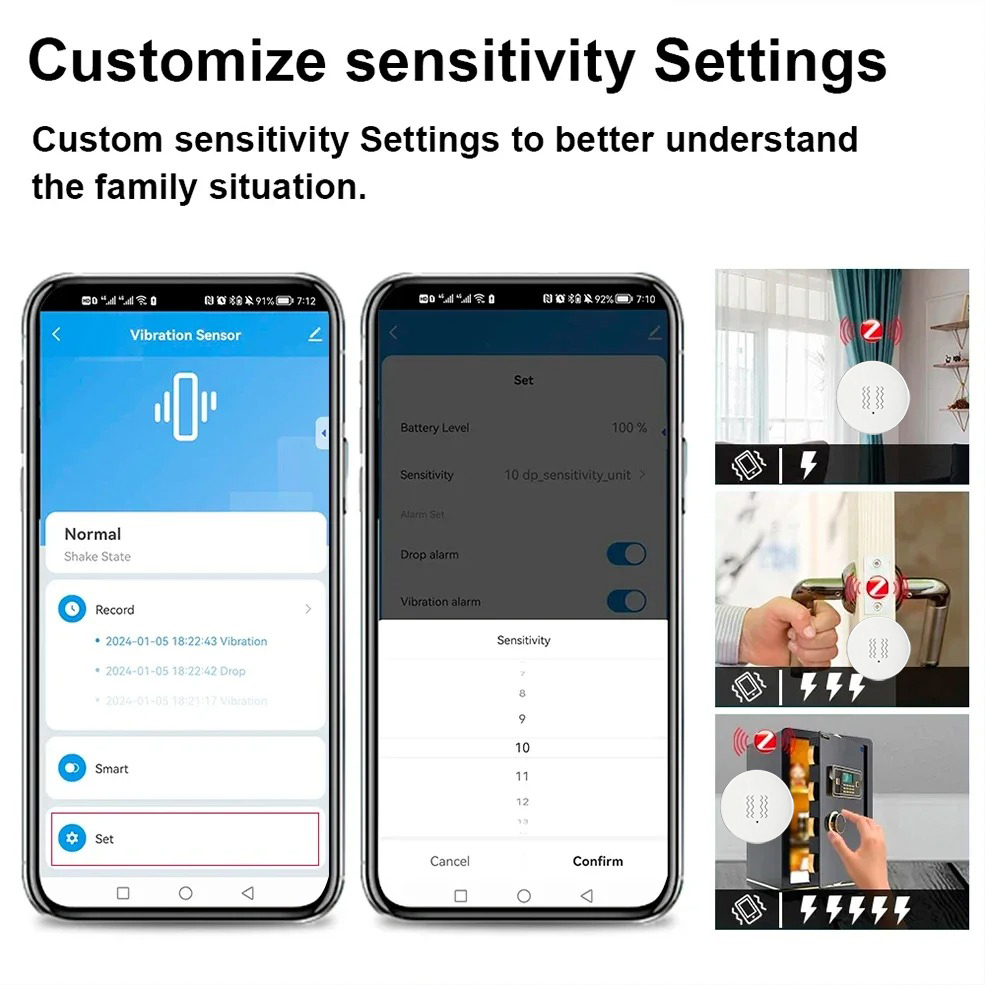 Tuya ZigBee Akıllı Titreşim ve - Home Security Monitoring System incelemesi ve fiyatı