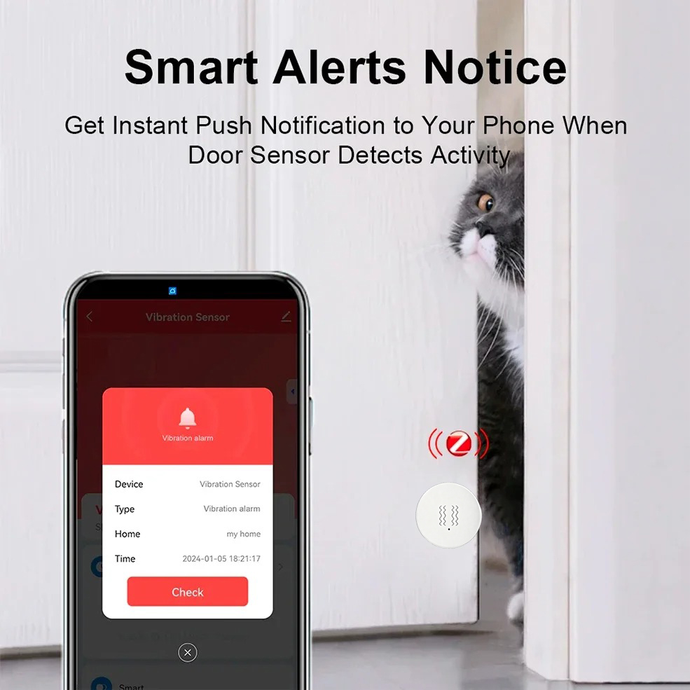 Tuya ZigBee Akıllı Titreşim ve - Home Security Monitoring System incelemesi ve fiyatı