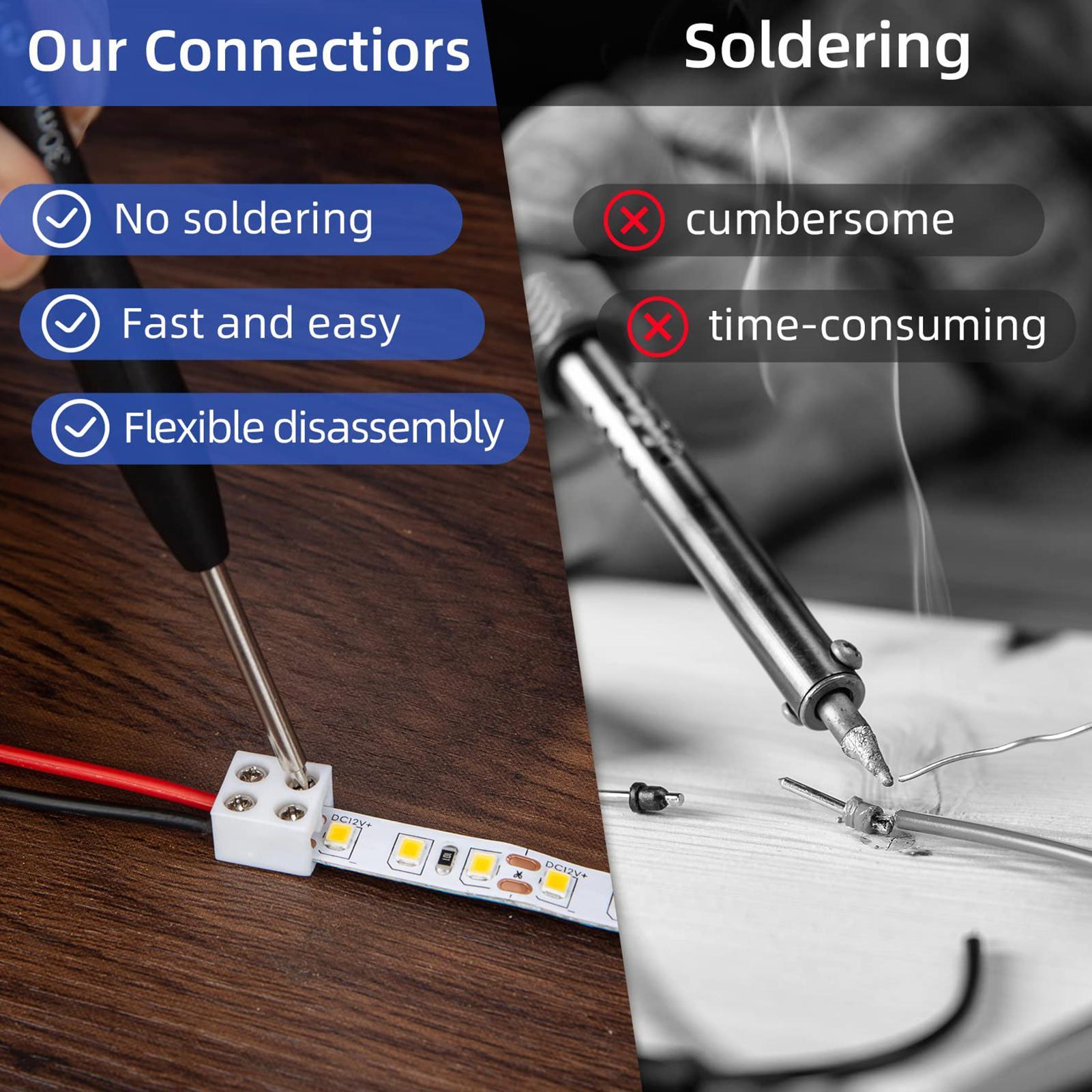 LED şerit konnektörleri 8mm le - Home Security Providers incelemesi ve fiyatı