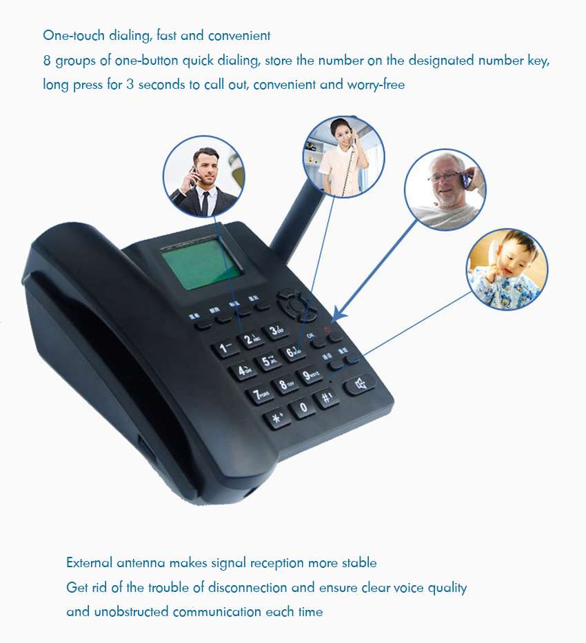 Masaüstü kablosuz telefon GSM  - Sim Gsm Alarm incelemesi ve fiyatı